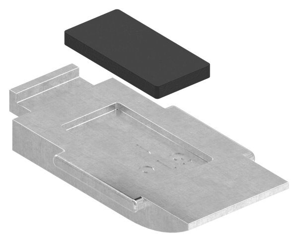 Sicherungsboden zu Endklemme Mod. 25, V4A