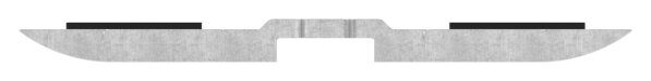 Sichtschutz Sicherungsboden zu Mittelklemme Mod. 25, V2A