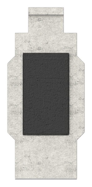 Sicherungsplatte für Mod. 45 , V4A,