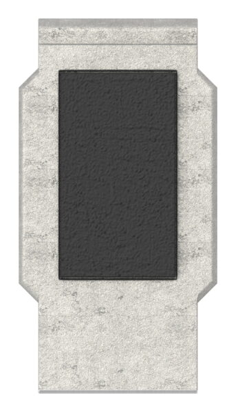 Sicherungsplatte für Mod. 45 für verstellbare Glasklemme , V4A,