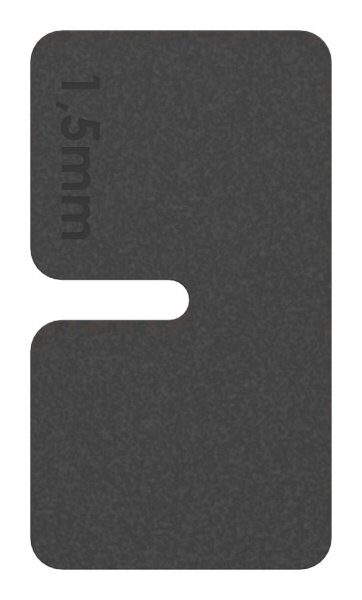 Gummi 1 Paar für  Mod. 11, Blech 1,5 mm