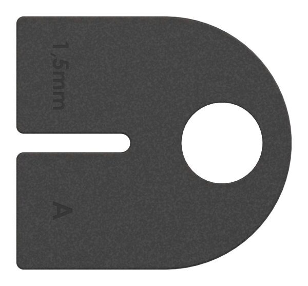 Gummi 1 Paar für  Mod. 12, Blech 1,5 mm