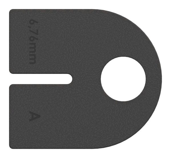 Gummi 1 Paar für  Mod. 12, VSG-Glas 6,76mm