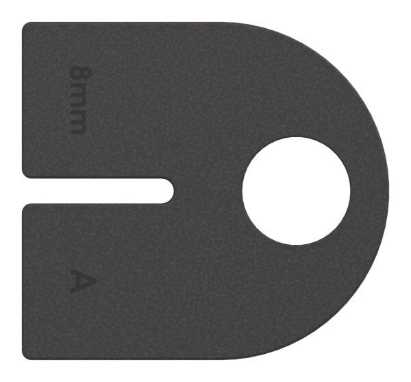 Gummi 1 Paar für  Mod. 12, ESG-Glas 8mm