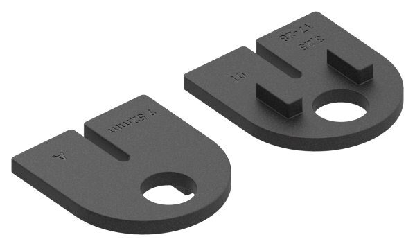 Gummi 1 Paar für  Mod. 12, VSG-Glas 9,52mm