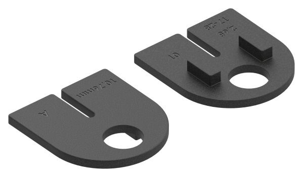 Gummi 1 Paar für  Mod. 12, VSG-Glas 10,76mm