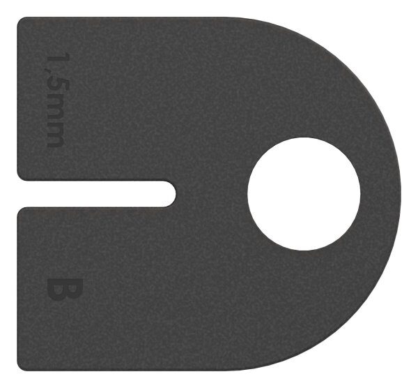 Gummi 1 Paar für  Mod. 23, Blech 1,5 mm