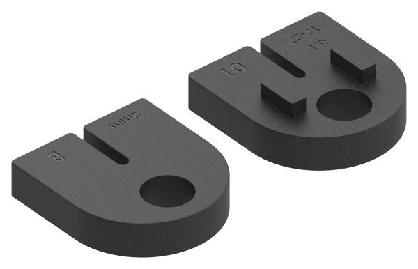 Gummi 1 Paar für  Mod. 23, Blech 2,0 mm
