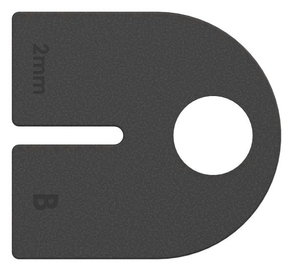 Gummi 1 Paar für  Mod. 23, Blech 2,0 mm