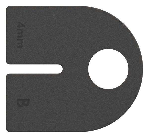 Gummi 1 Paar für  Mod. 23, Blech 4,0 mm