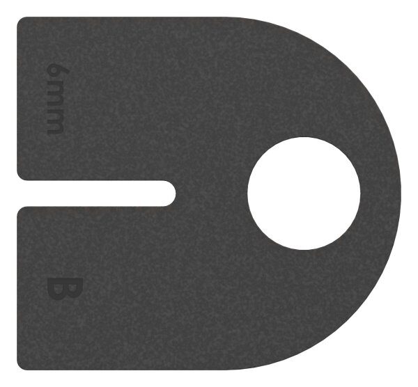 Gummi 1 Paar für  Mod. 23, ESG-Glas 6mm