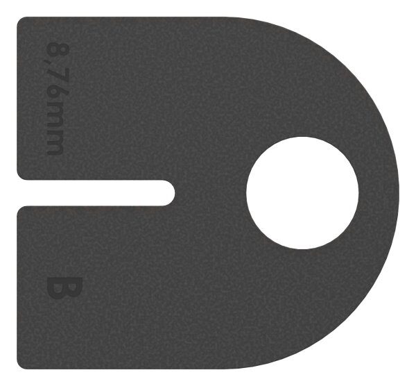 Gummi 1 Paar für  Mod. 23, VSG-Glas 8,76mm