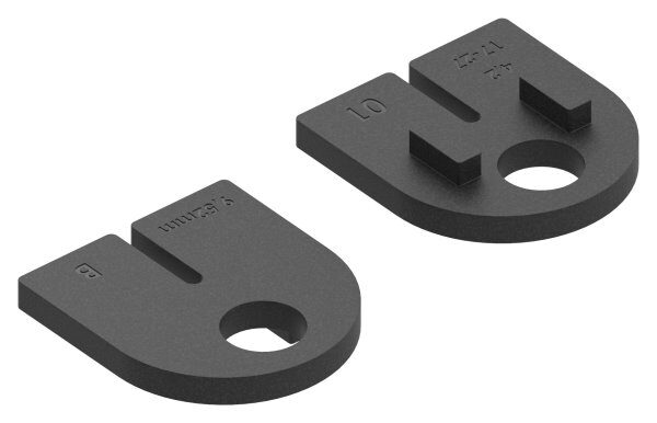 Gummi 1 Paar für  Mod. 23, VSG-Glas 9,52mm