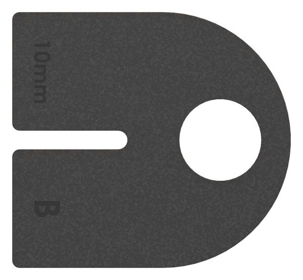 Gummi 1 Paar für  Mod. 23, ESG-Glas 10mm