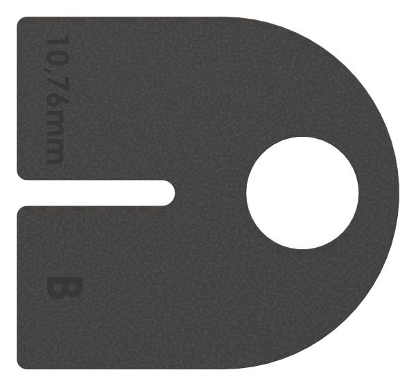 Gummi 1 Paar für  Mod. 23, VSG-Glas 10,76mm