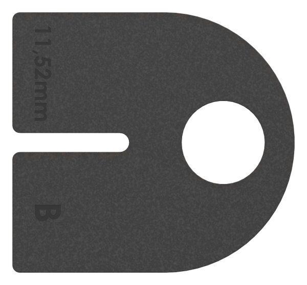Gummi 1 Paar für  Mod. 23, VSG-Glas 11,52mm