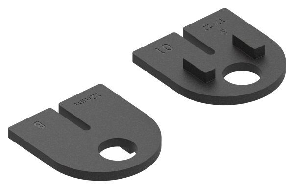 Gummi 1 Paar für  Mod. 23, ESG-Glas 12mm