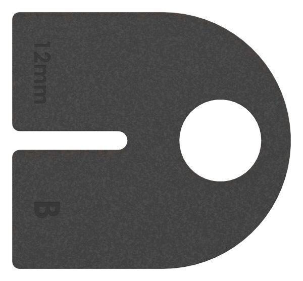 Gummi 1 Paar für  Mod. 23, ESG-Glas 12mm