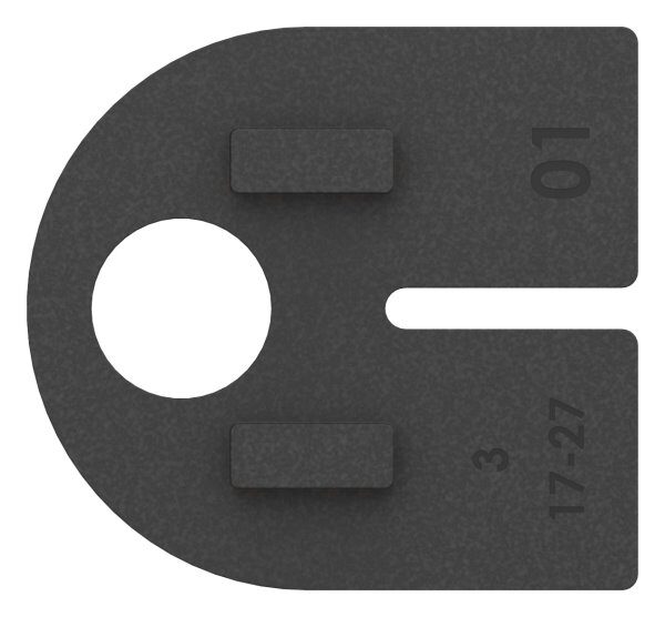 Gummi 1 Paar für  Mod. 23, ESG-Glas 12mm