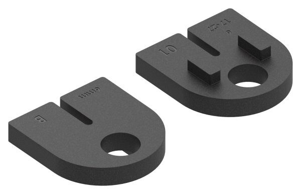 Gummi 1 Paar für  Mod. 25, ESG-Glas 6mm