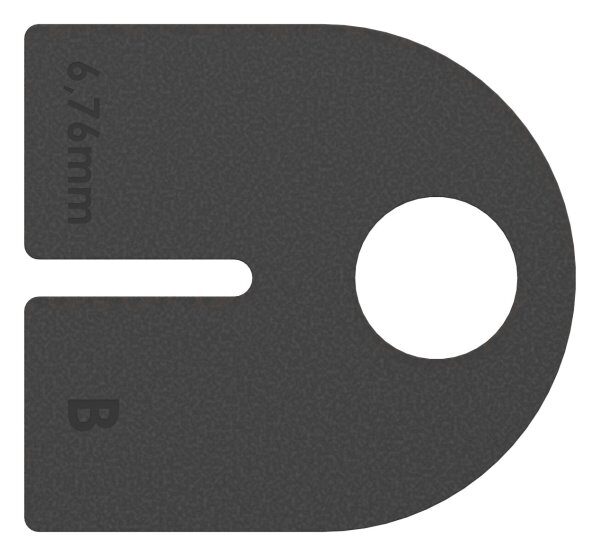 Gummi 1 Paar für  Mod. 25, VSG-Glas 6,76mm