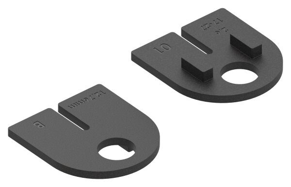 Gummi 1 Paar für  Mod. 25, VSG-Glas 12,76mm