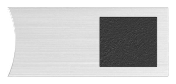 Halteboden mit Anschluss 42,4mm, Befestigungsbohrung für M6 Senkkopfschraube, V2A