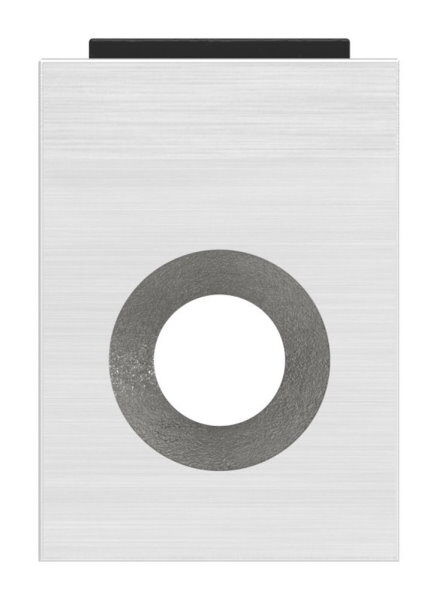 Halteboden mit Anschluss 60,3mm, Befestigungsbohrung für M6 Senkkopfschraube, V2A