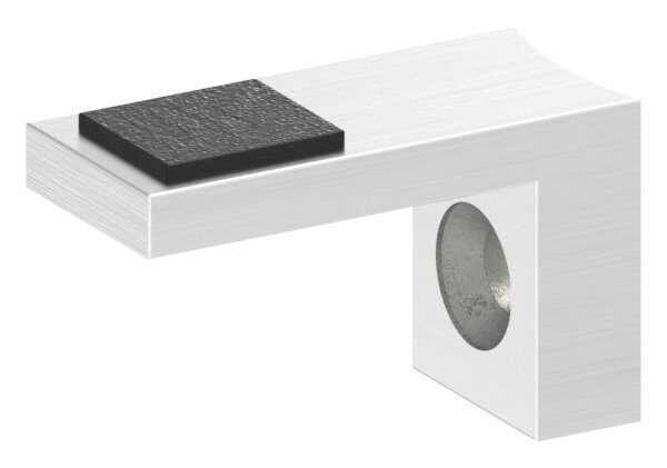 Halteboden mit Anschluss 60,3mm, Befestigungsbohrung für M6 Senkkopfschraube, V2A