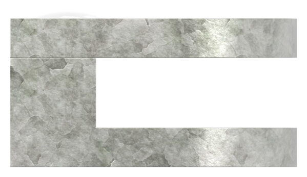 Glasklemme Mod. 30, Maße: 50x40x26mm, Anschluss: gerade, Zink roh, inkl. aller Schrauben und Abdeckplättchen, mit AbZ
