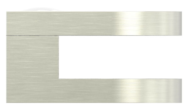 Glasklemme Mod. 30, Maße: 50x40x26mm, Anschluss: gerade, in Edelstahleffekt, inkl. aller Schrauben und Abdeckplättchen, mit AbZ