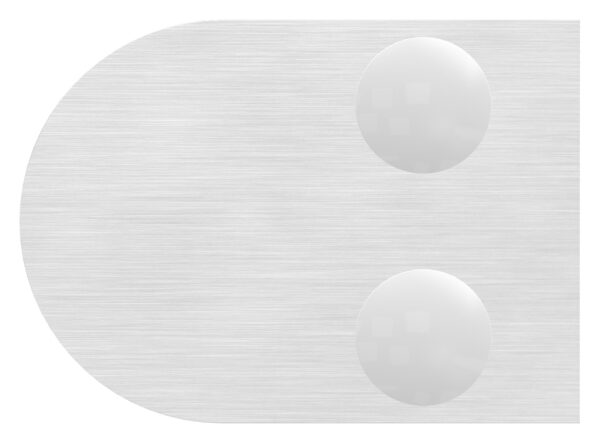 Glasklemme Mod. 30, Maße: 50x40x26mm, Anschluss: 33,7mm, V4A, inkl. aller Schrauben und Abdeckplättchen, mit AbZ