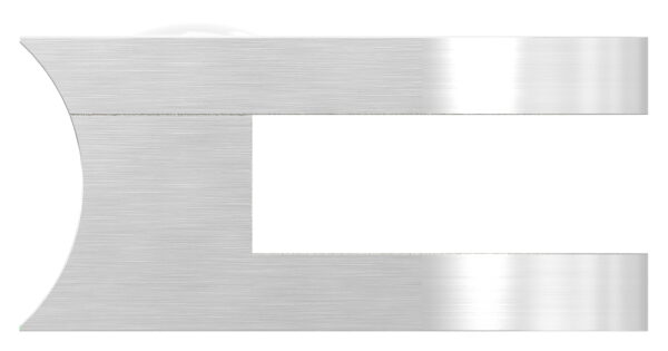 Glasklemme Mod. 30, Maße: 50x40x26mm, Anschluss: 33,7mm, V4A, inkl. aller Schrauben und Abdeckplättchen, mit AbZ