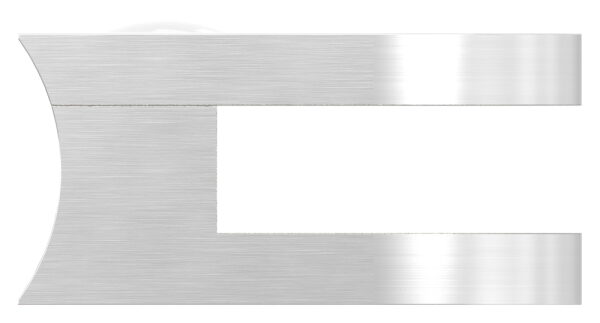 Glasklemme Mod. 30, Maße: 50x40x26mm, Anschluss: 42,4mm, V2A, inkl. aller Schrauben und Abdeckplättchen, mit AbZ