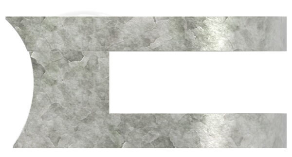Glasklemme Mod. 30, Maße: 50x40x26mm, Anschluss: 42,4mm, Zink roh, inkl. aller Schrauben und Abdeckplättchen, mit AbZ