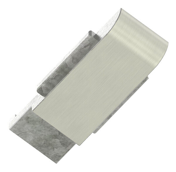 Sicherungsplatte für Mod. 31 - Edelstahleffekt