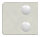 Glasklemme Mod. 31, Maße: 45x45x26mm, Anschluss: 42,4mm, in Edelstahleffekt, inkl. aller Schrauben und Abdeckplättchen, mit AbZ
