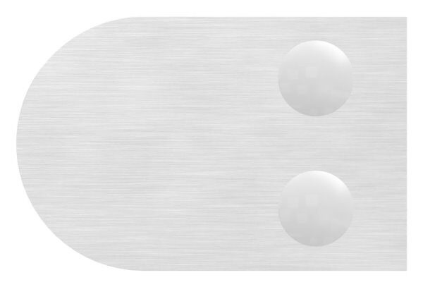 Glasklemme Mod. 32, Maße: 63x45x28mm, Anschluss: 33,7mm, V2A, inkl. aller Schrauben und Abdeckplättchen, mit AbZ