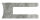 Glasklemme Mod. 32, Maße: 63x45x28mm, Anschluss: 60,3mm, Zink roh, inkl. aller Schrauben und Abdeckplättchen, mit AbZ