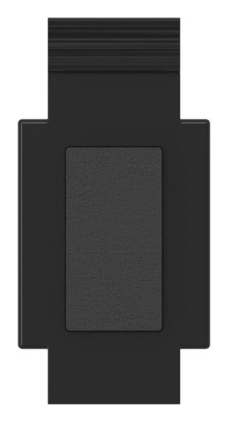 Sicherungsplatte für Mod. 34 , Zink roh pulverbeschichtet in RAL 9005 glänzend