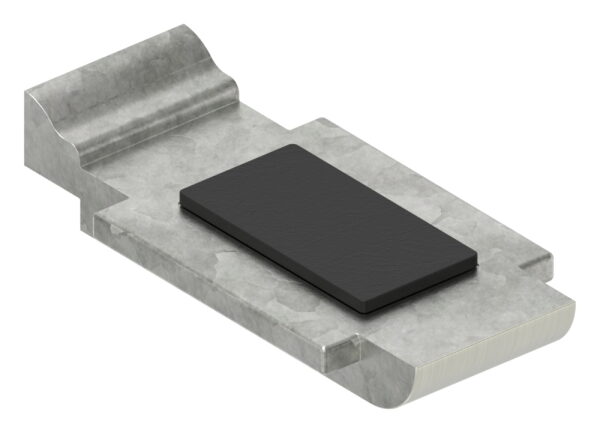 Sicherungsplatte für Mod. 34 - Edelstahleffekt