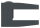 Glasklemme Mod. 34, Maße: 52x52x32,5mm, Anschluss: gerade, Zink roh pulverbeschichtet RAL 7016 matt, inkl. aller Schrauben und Abdeckplättchen, mit AbZ