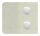 Glasklemme Mod. 34, Maße: 52x52x32,5mm, Anschluss: 42,4mm, in Edelstahleffekt, inkl. aller Schrauben und Abdeckplättchen, mit AbZ