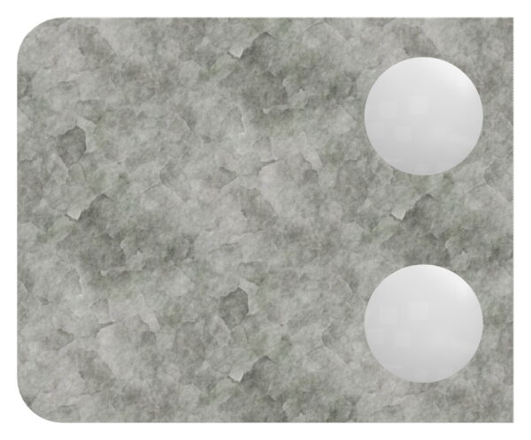 Glasklemme Mod. 36, Maße: 45 x 55 x 28,5mm, Anschluss: gerade, in Zink roh, inkl. aller Schrauben und Abdeckplättchen, AbZ/AbG in Vorbereitung