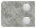 Glasklemme Mod. 36, Maße: 45 x 55 x 28,5mm, Anschluss: 42,4mm, in Zink roh, inkl. aller Schrauben und Abdeckplättchen, AbZ/AbG in Vorbereitung