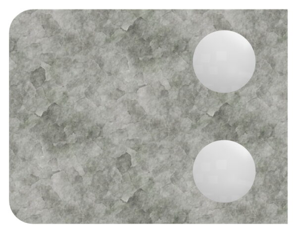 Glasklemme Mod. 36, Maße: 45 x 55 x 28,5mm, Anschluss: 60,3mm, in Zink roh, inkl. aller Schrauben und Abdeckplättchen, AbZ/AbG in Vorbereitung