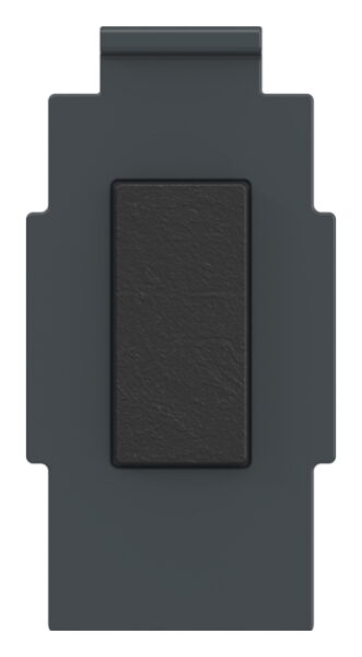 Sicherungsplatte für Mod. 38 , Zink roh pulverbeschichtet in RAL 7016 matt