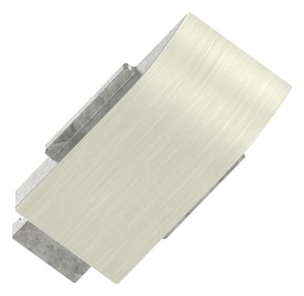 Sicherungsplatte für Mod. 38 - Edelstahleffekt