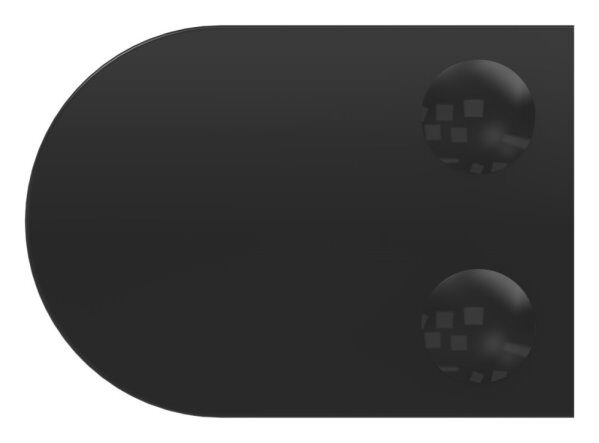 Glasklemme Mod. 38, Maße: 63x45x30mm, Anschluss: gerade, Zink roh pulverbeschichtet RAL 9005 matt, inkl. aller Schrauben und Abdeckplättchen, mit abZ