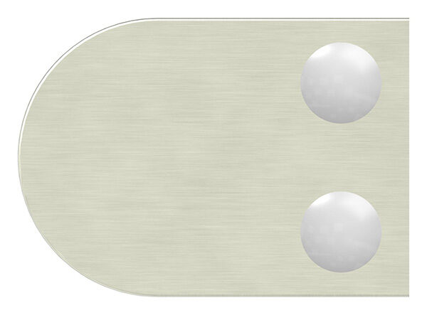 Glasklemme Mod. 38, Maße: 63x45x30mm, Anschluss: gerade, in Edelstahleffekt, inkl. aller Schrauben und Abdeckplättchen, mit AbZ
